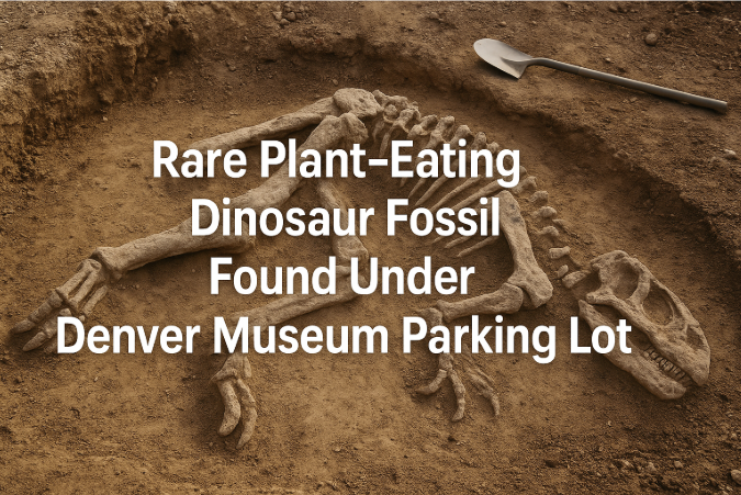 Rare Plant-Eating Dinosaur Fossil Found Under Denver Museum Parking Lot